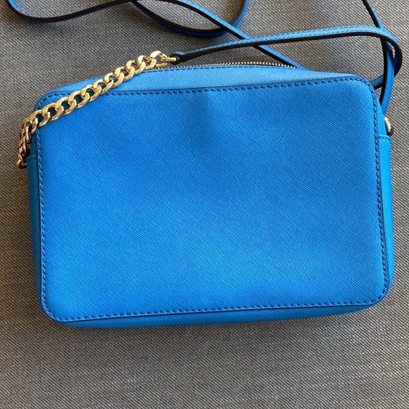 Blue Michael Kors cross body bag. Matching wallet a available. - Picture 2 of 5